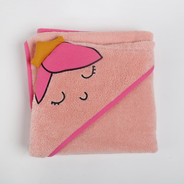 Slate Kids Cotton Princess Hooded Bath Towel - 84x84cm