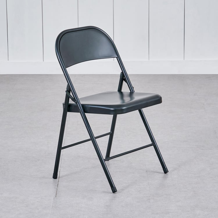 Kristof Metal Folding Chair - Black