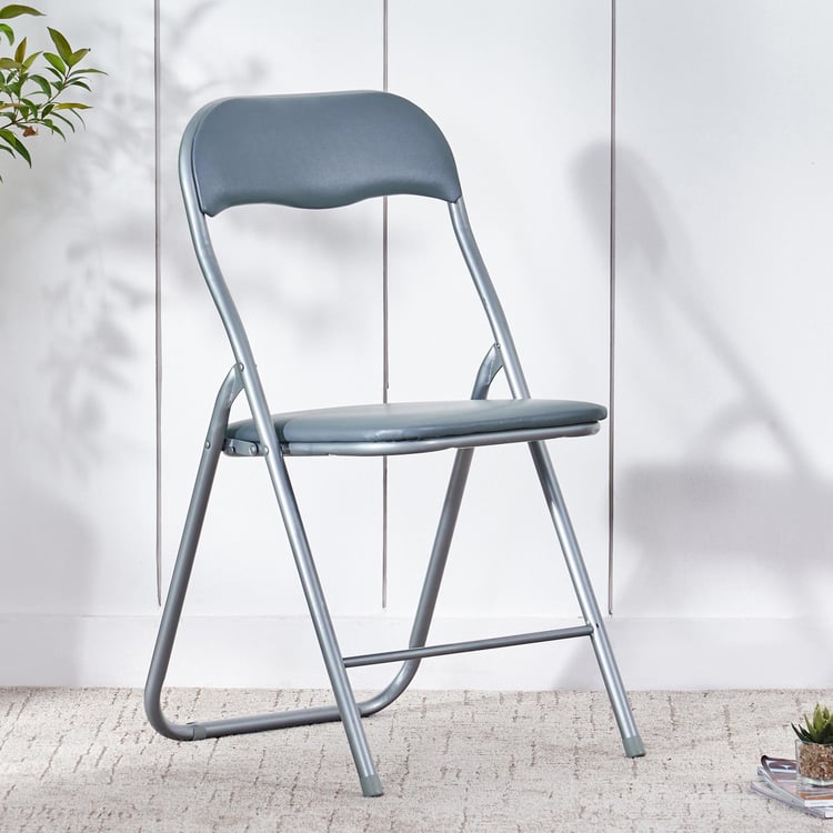 Madonna Metal Folding Chair - Grey