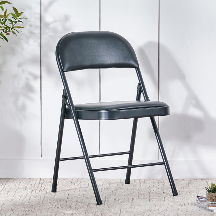 Natasha Metal Folding Chair - Black