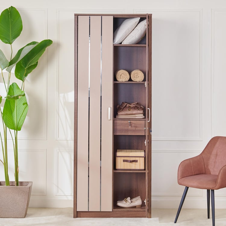 Leon 2-Door Wardrobe - Brown