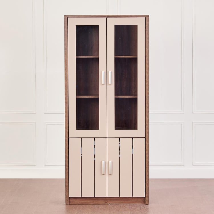 Leon 2-Door Book Cabinet - Brown