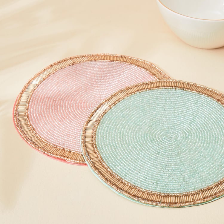 Hello Spring Glass Beaded Trivet
