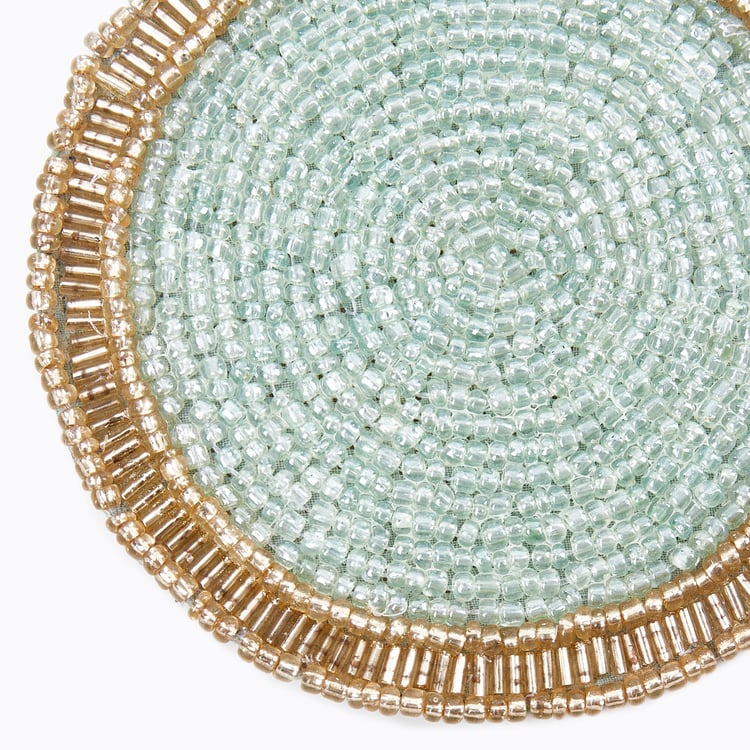 Hello Spring Set of 4 Glass Beaded Coasters