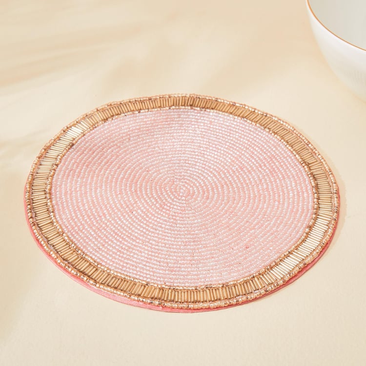 Hello Spring Glass Beaded Trivet