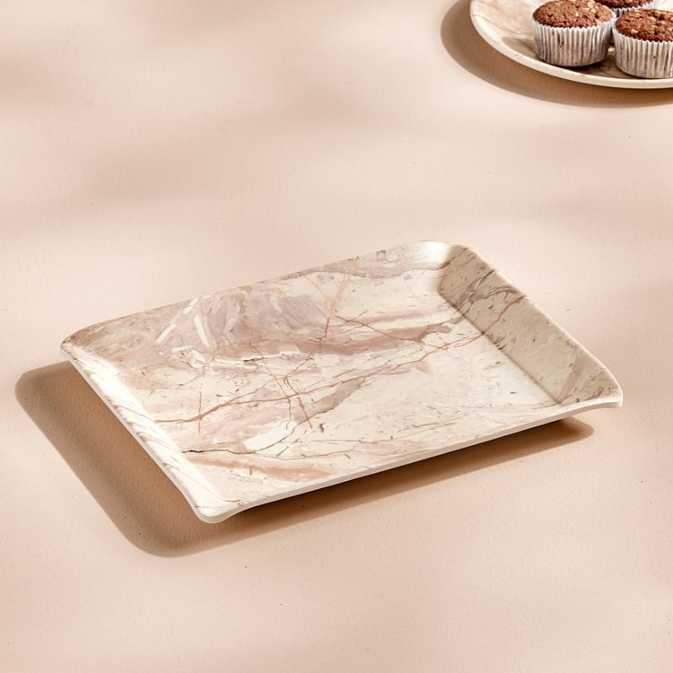 Glen Melamine Printed Serving Tray - 23x17cm