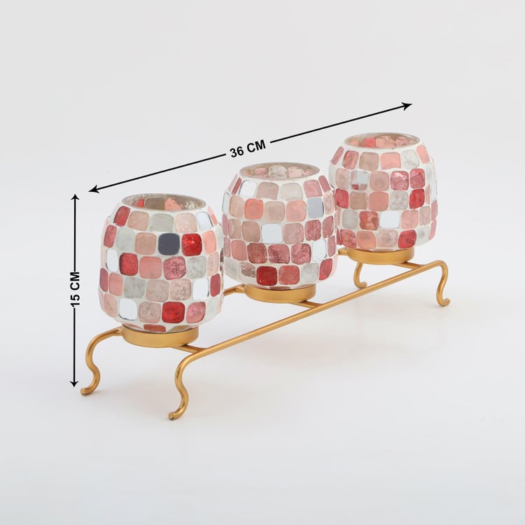 Corsica Glass Multi Votive Holders with Stand