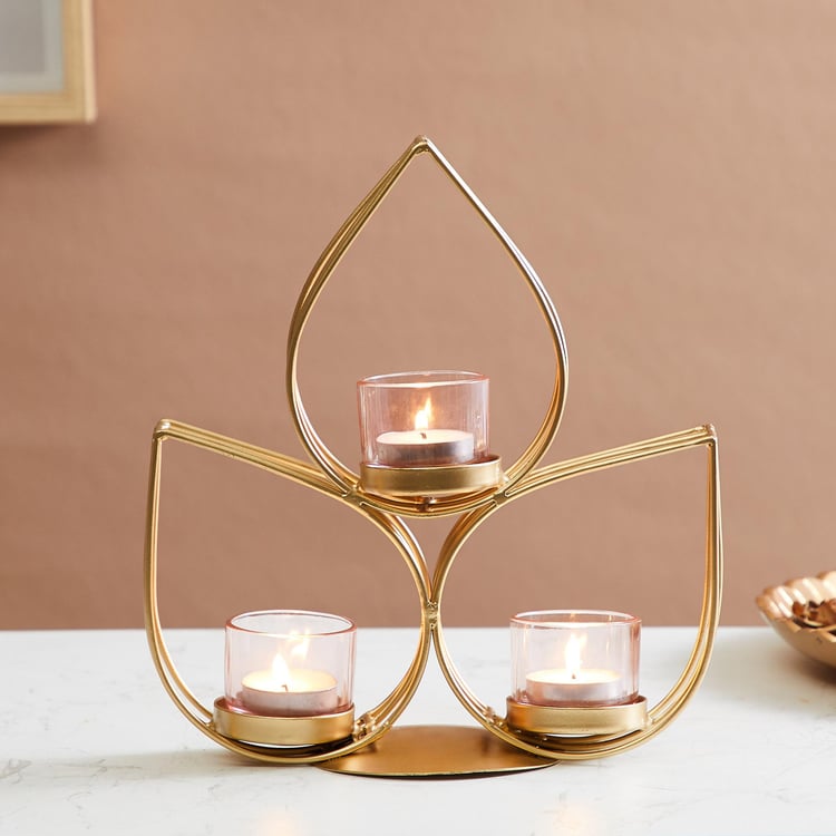 Corsica Kamal Metal Wire Multi T-Light Holders