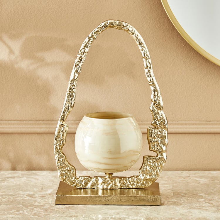 Eternity Vogue Glass and Aluminium T-Light Holder