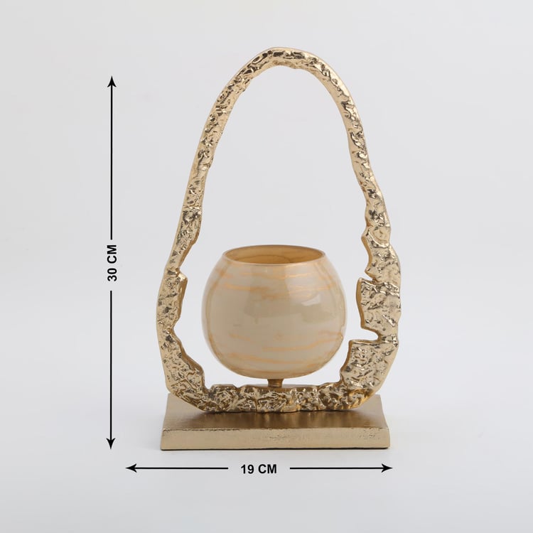 Eternity Vogue Glass and Aluminium T-Light Holder