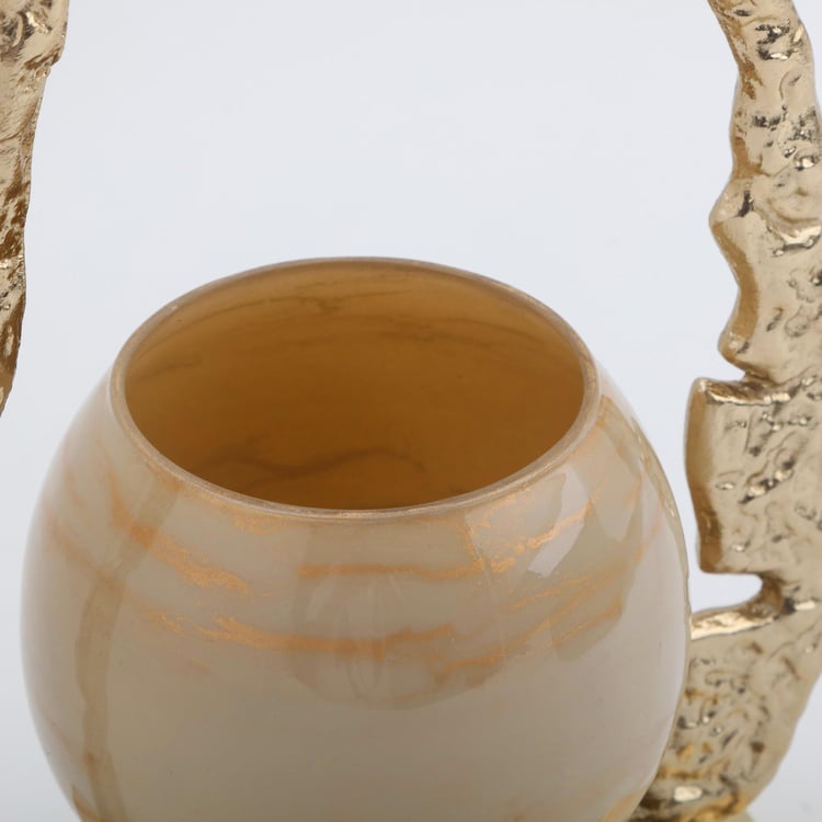 Eternity Vogue Glass and Aluminium T-Light Holder