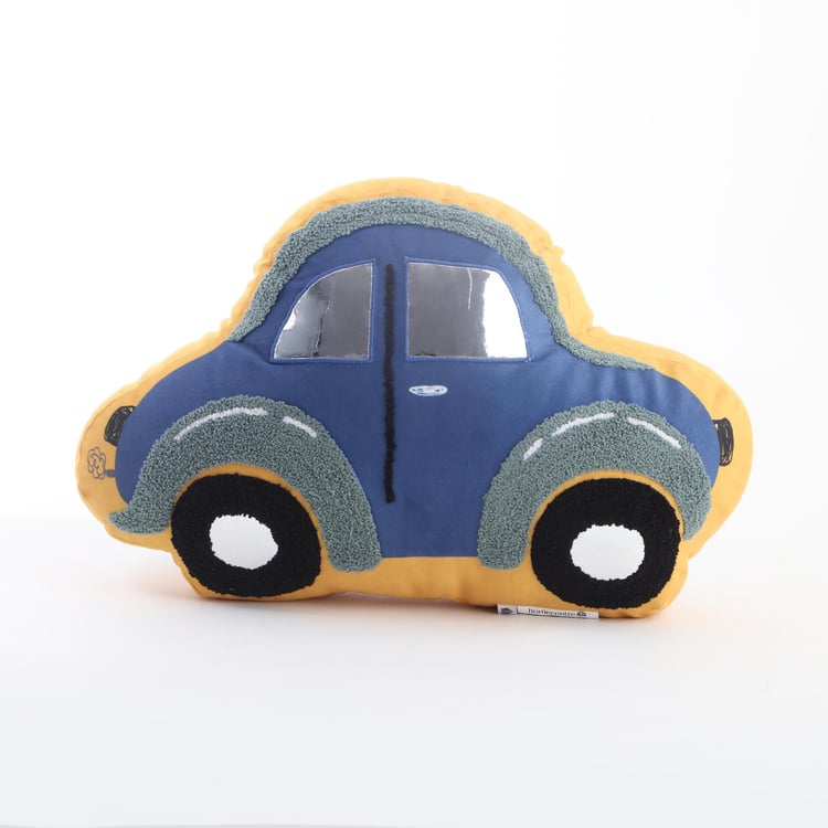 Slate Car-Shaped Filled Cushion - 40x28x19cm