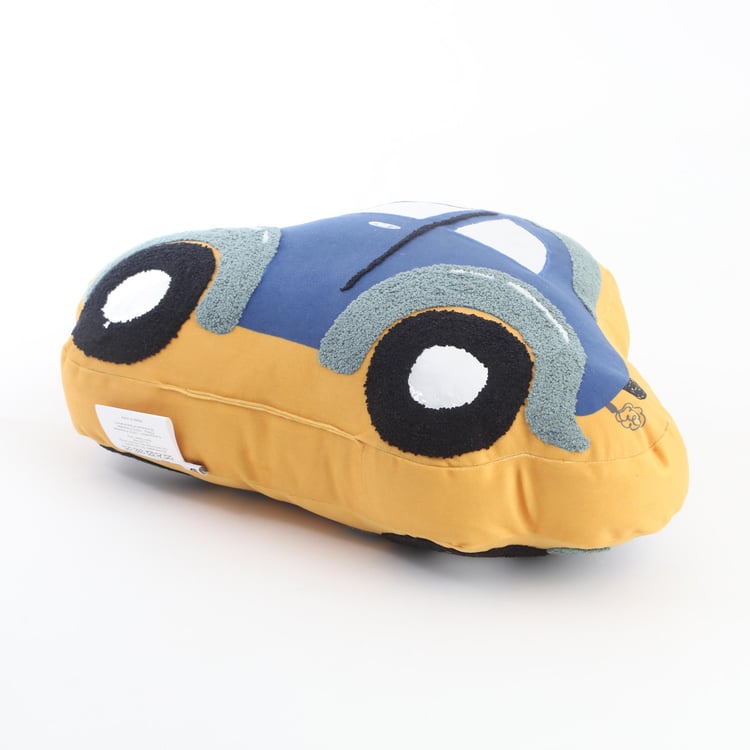 Slate Car-Shaped Filled Cushion - 40x28x19cm