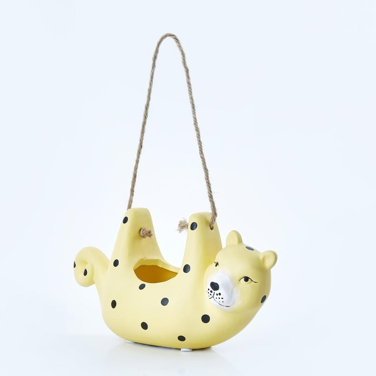 Corsica Ceramic Hanging Cat Planter