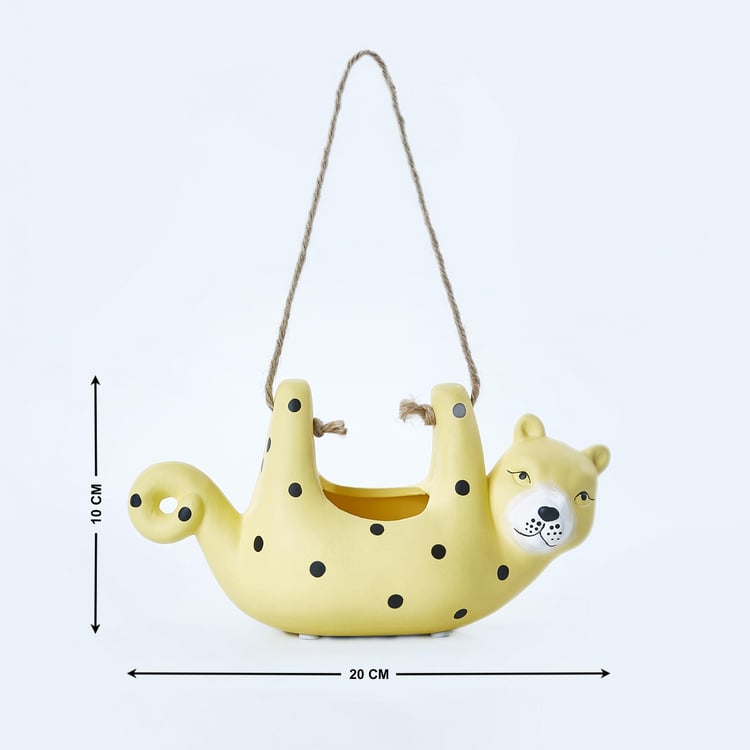 Corsica Ceramic Hanging Cat Planter