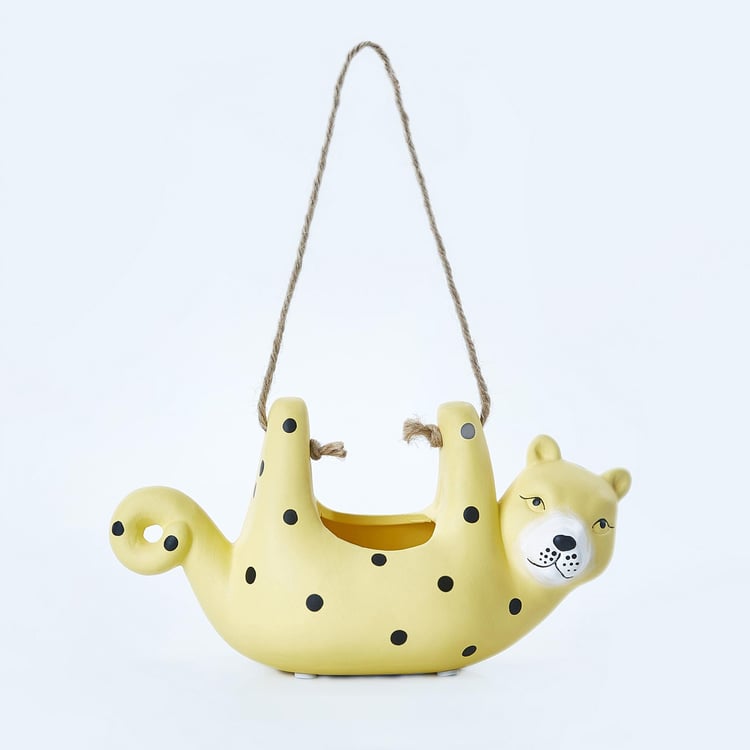 Corsica Ceramic Hanging Cat Planter