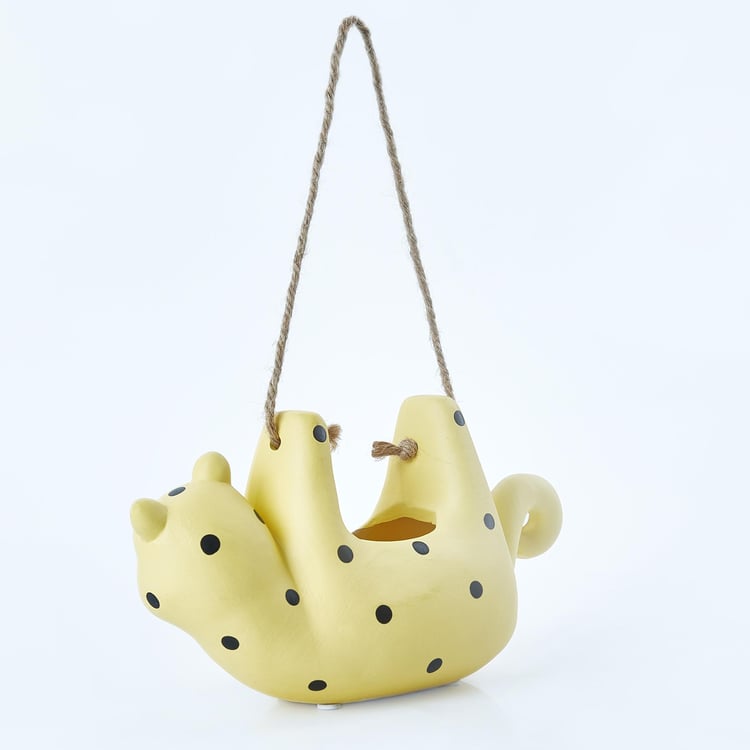 Corsica Ceramic Hanging Cat Planter