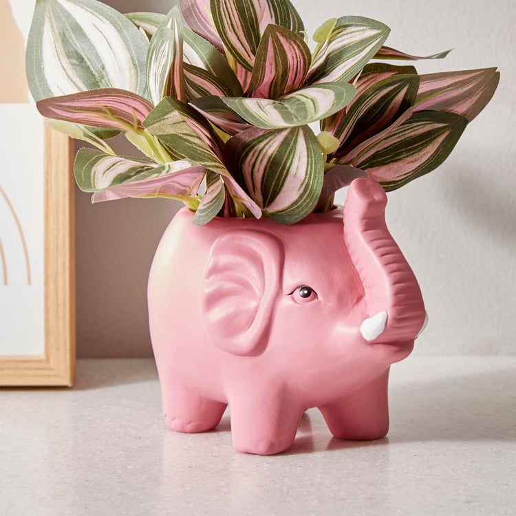 Corsica Malta Ceramic Elephant Planter