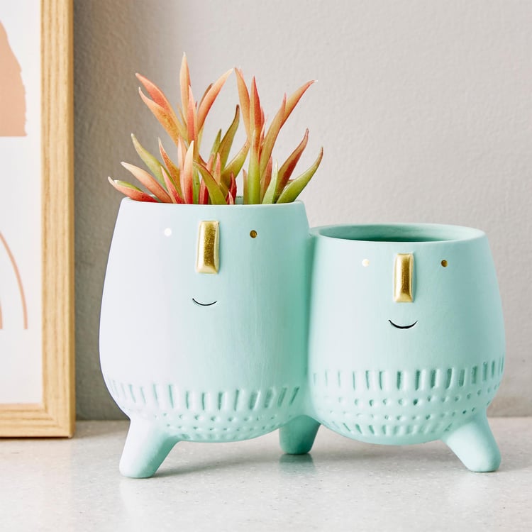 Hello Spring Ceramic Face Planter