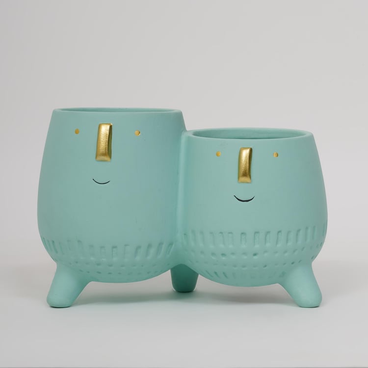 Hello Spring Ceramic Face Planter