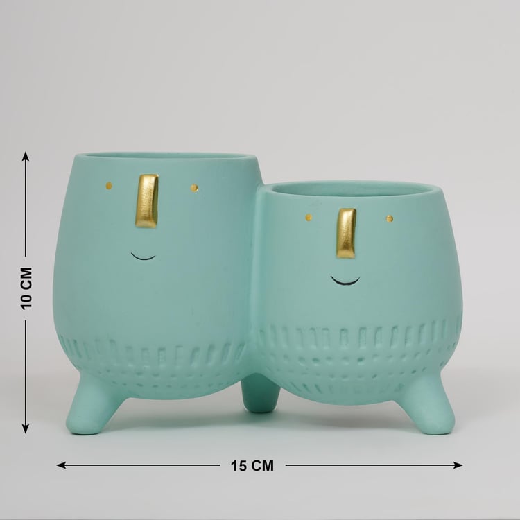 Hello Spring Ceramic Face Planter