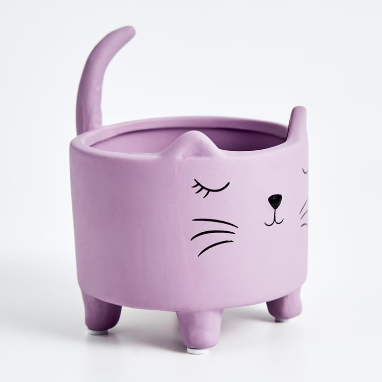 Gloria Ceramic Sleeping Cat Planter