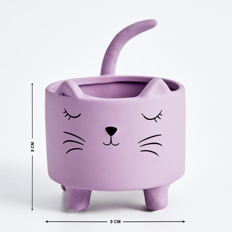 Gloria Ceramic Sleeping Cat Planter