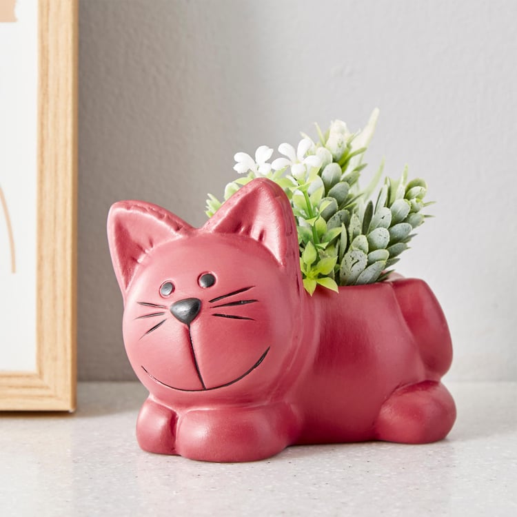 Gloria Ceramic Lazy Cat Planter