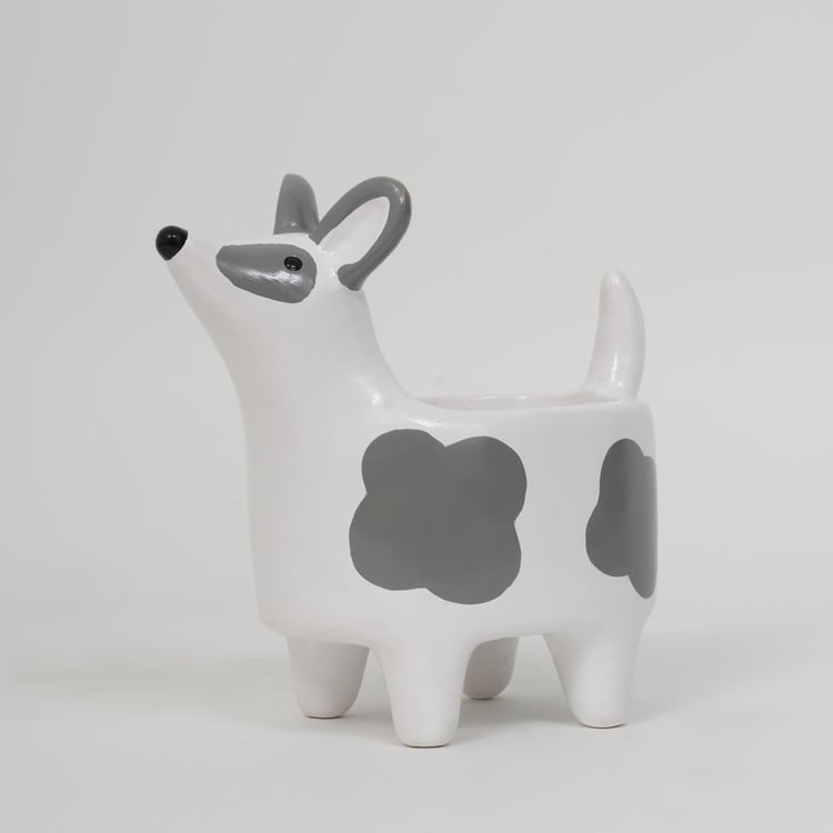 Gloria Ceramic Moody Dog Planter