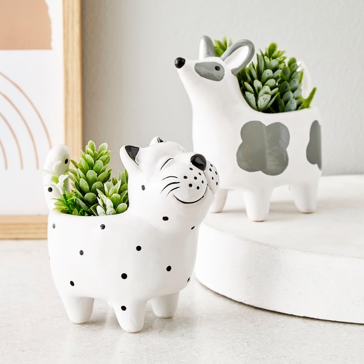 Gloria Ceramic Moody Dog Planter