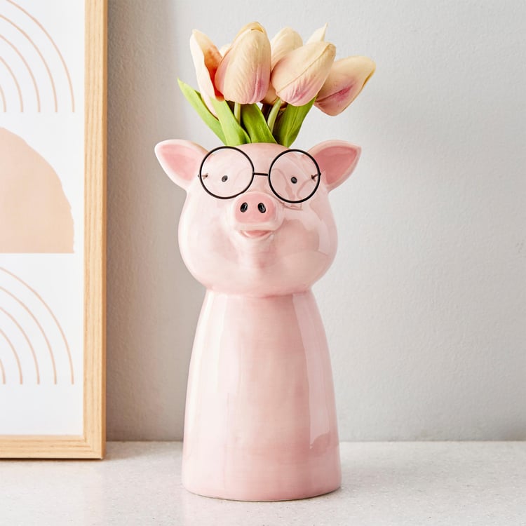 Gloria Ceramic Pig Planter