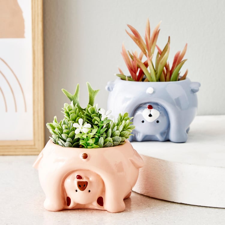 Spinel Decor Ceramic Pig Planter