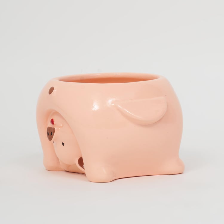 Spinel Decor Ceramic Pig Planter