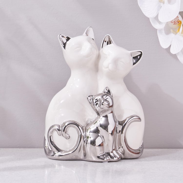 Brighton Ceramic Cat Family Figurine