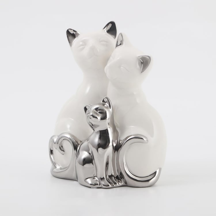 Brighton Ceramic Cat Family Figurine