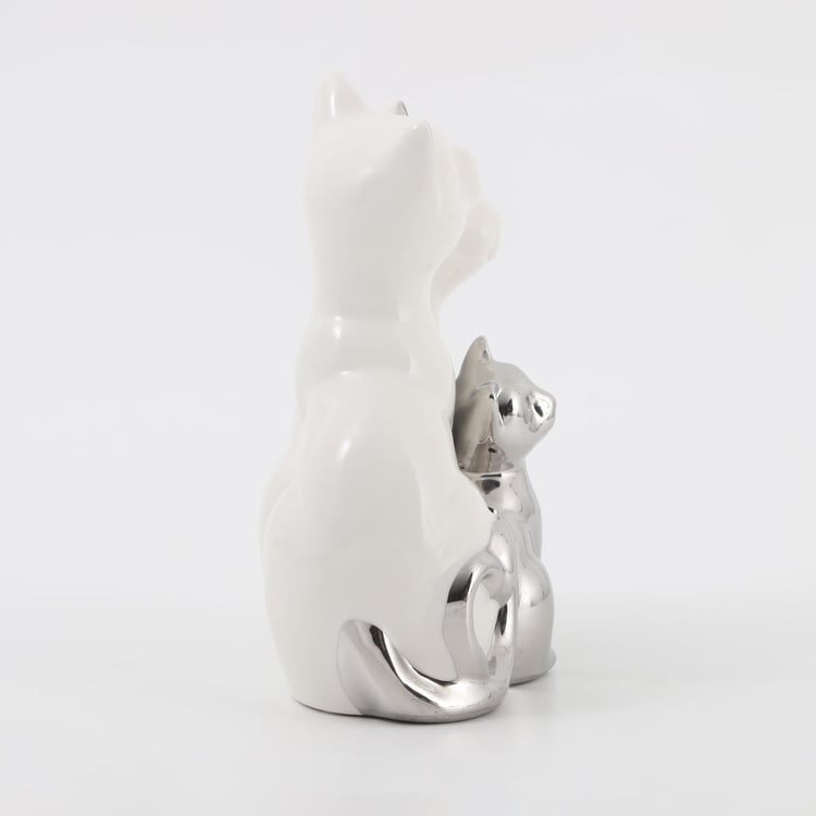 Brighton Ceramic Cat Family Figurine