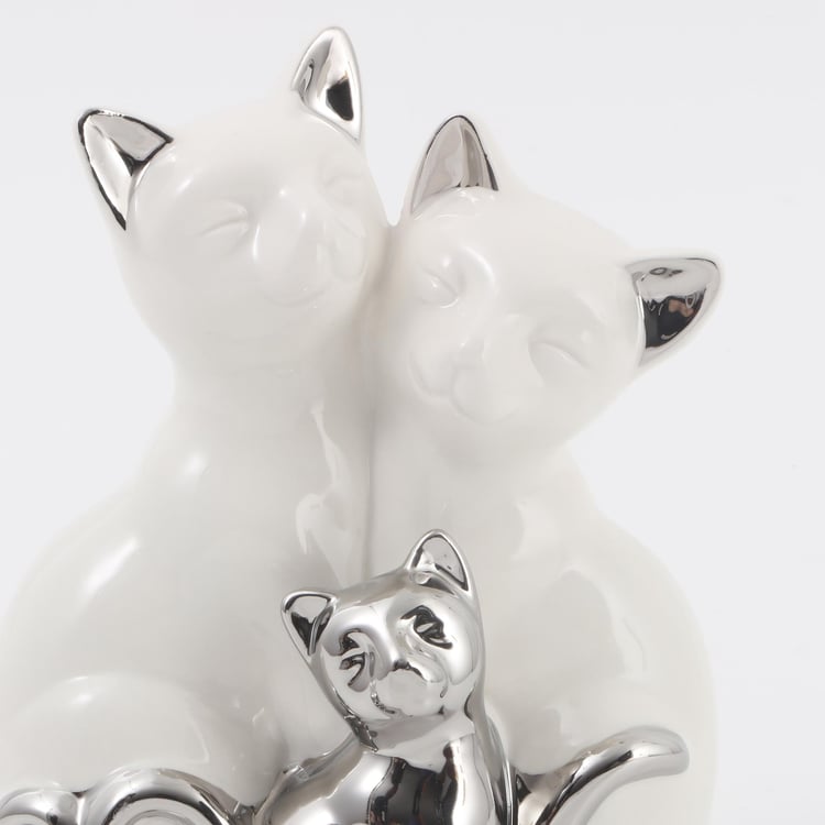 Brighton Ceramic Cat Family Figurine