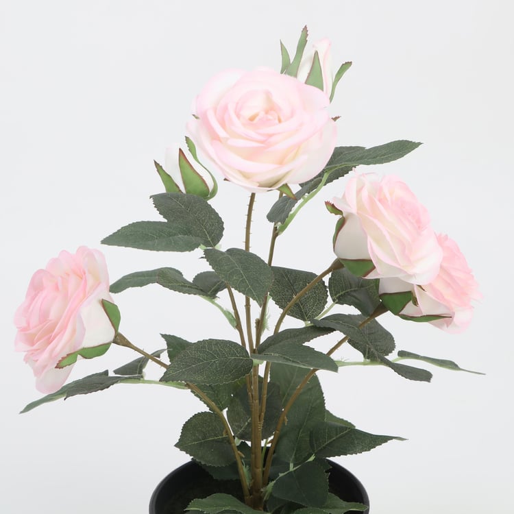 Gloria Artificial Rose Plant in Pot