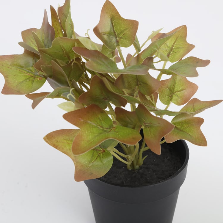 Garnet Gardenia Artificial Banana Croton Plant in Pot