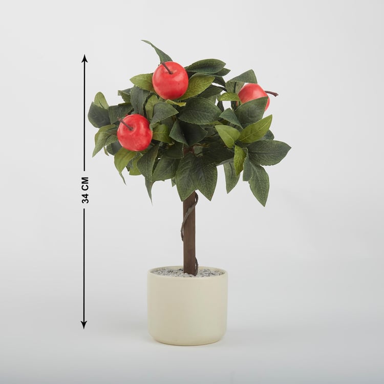 Gloria Artificial Apple Tree in Ceramic Pot