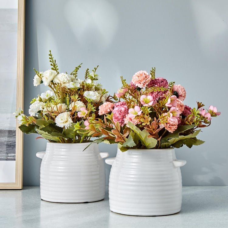 Gloria Artificial Flowers in Ceramic Pot