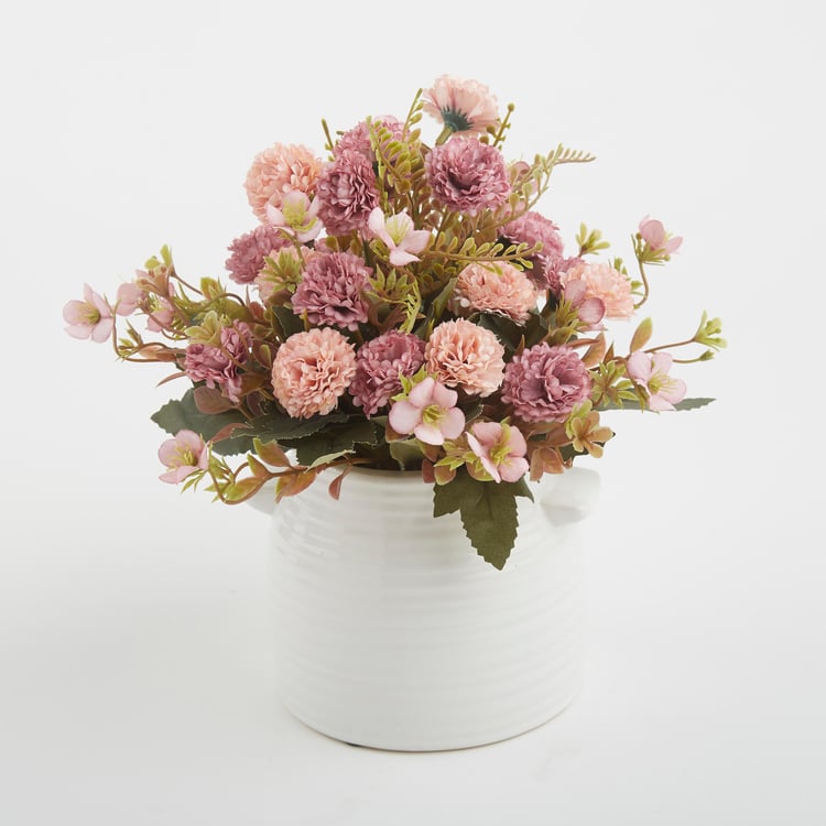 Gloria Artificial Flowers in Ceramic Pot