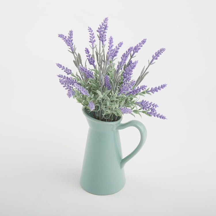 Hello Spring Artificial Flowers in Ceramic Jug