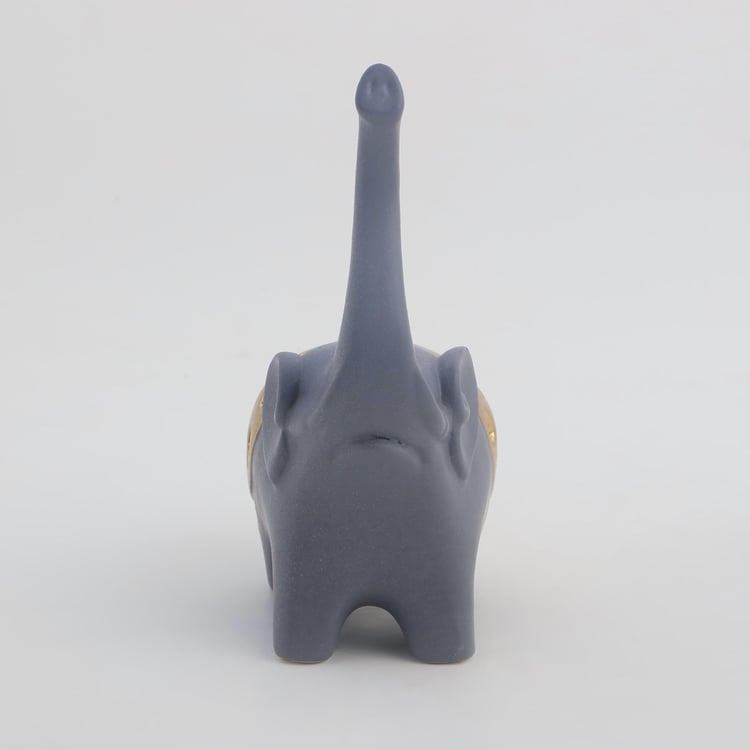 Marshmallow Ceramic Elephant Figurine