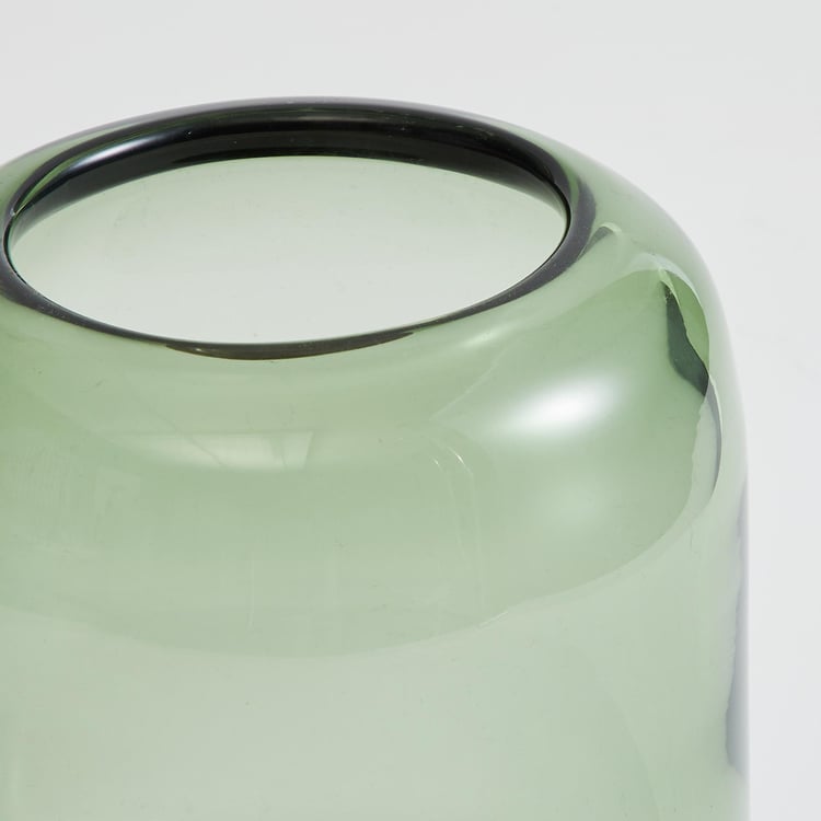 Fern Living Glass Hurricane Candle Holder