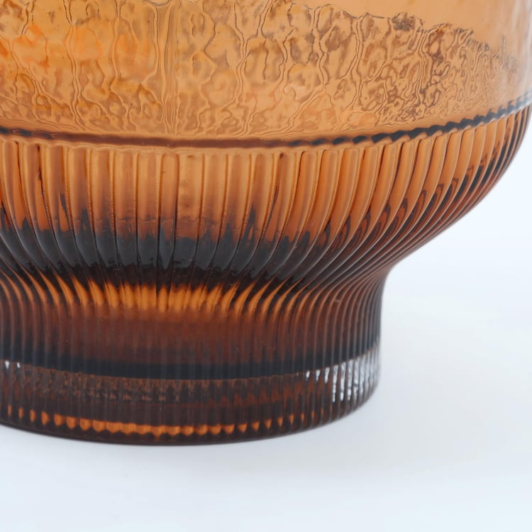 Splendid Dastkari Glass Ribbed Vase