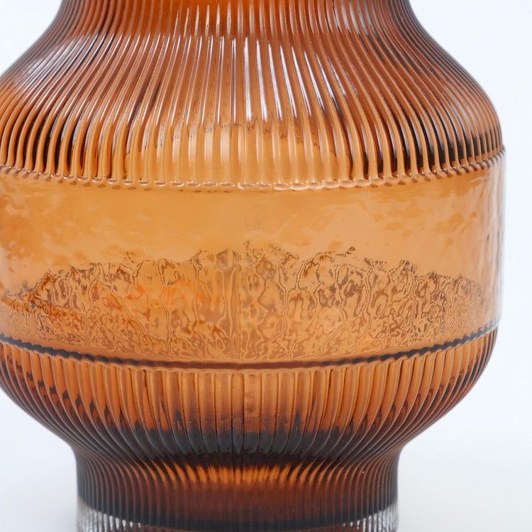 Splendid Dastkari Glass Ribbed Vase