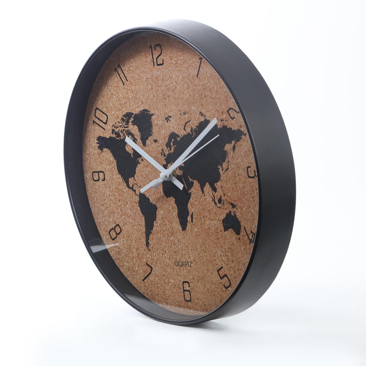 Casablanca Glass Map Wall Clock - 30cm