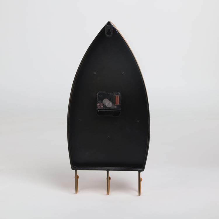 Corsica Metal Anchor Wall Clock - 39x19cm