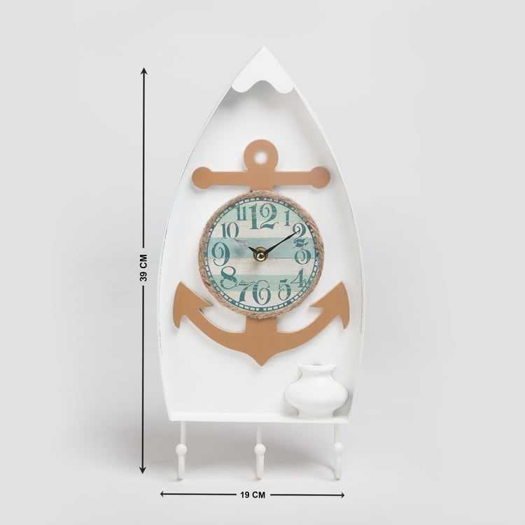  Corsica Casablanca Metal Wall Clock - 39x19cm